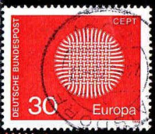 RFA Poste Obl Yv: 484 Mi:621 Europa Cept Tissage Formant Un Soleil (cachet Rond) - Used Stamps