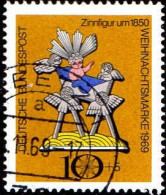 RFA Poste Obl Yv: 473 Mi:610 Weihnachtsmarke Zinnfigur Um 1850 (TB Cachet Rond) - Used Stamps