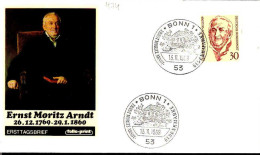 RFA Poste Obl Yv: 474 Mi:611 Ernst Moritz Arndt Ecrivain (TB Cachet à Date) Fdc Bonn 13-11-69 - Autres & Non Classés