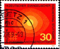 RFA Poste Obl Yv: 458 Mi:595 Deutscher Evangelischer Kirchentag Stuttgart (TB Cachet Rond) - Used Stamps