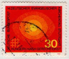 RFA Poste Obl Yv: 458 Mi:595 Deutscher Evangelischer Kirchentag Stuttgart (cachet Rond) - Used Stamps