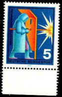 RFA Poste N** Yv: 497 Mi:629 Technisches Hilfswerk Soudeur Bord De Feuille - Unused Stamps