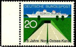 RFA Poste N** Yv: 493 Mi:628 Nord-Ostsee-Kanal Bord De Feuille - Unused Stamps