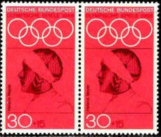 RFA Poste N** Yv: 429 Mi:564 Olympische Spiele Helene Mayer Paire - Unused Stamps
