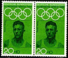 RFA Poste N** Yv: 427 Mi:562 Olympische Spiele Rudolf Harbig Paire - Unused Stamps