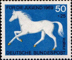 RFA Poste N* Yv: 444 Mi:581 Für Die Jugend Vollblut (défaut Gomme) - Unused Stamps