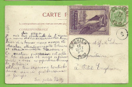 83 Op Kaart Stempel GEDINNE Met Vignette EXPOSITION BRUXELLES 1910  (4252) - 1893-1907 Coat Of Arms