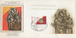 FDC Soie - Timbre N° Bloc 56 - 1971-1980