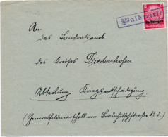 37403# HINDENBURG LOTHRINGEN LETTRE OBERNAUMEN Obl WALDWIESEN WALDWISSE MOSELLE THIONVILLE - Covers & Documents