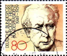 RFA Poste Obl Yv: 988 Mi:1156 Theodor Heuss Bundespräsident (Beau Cachet Rond) - Used Stamps