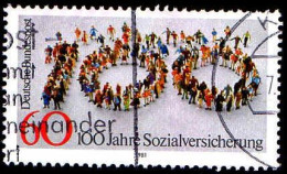 RFA Poste Obl Yv: 949 Mi:1116 Sozialversicherung (cachet Rond) - Used Stamps