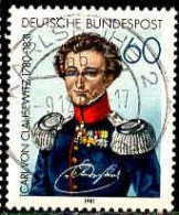 RFA Poste Obl Yv: 948 Mi:1115 Carl Von Clausewitz Général Karlsruhe (TB Cachet Rond) - Used Stamps