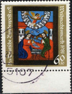 RFA Poste Obl Yv: 945 Mi:1113 Noël Naissance Du Christ Bord De Feuille (TB Cachet Rond) - Used Stamps