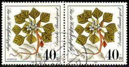 RFA Poste Obl Yv: 940 Mi:1108 Wohlfahrtspflege Trapa Natans Paire (TB Cachet Rond) - Used Stamps