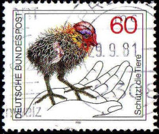 RFA Poste Obl Yv: 934 Mi:1102 Schützt Die Tiere Filica Atra (Beau Cachet Rond) - Used Stamps
