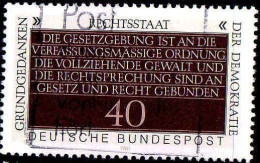 RFA Poste Obl Yv: 937 Mi:1105 Grundgedanken Der Demokratie (Obl.mécanique) - Used Stamps