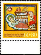 RFA Poste N** Yv: 912 Mi:1066 Weihnachtsmarke Naissance De Jésus Bord De Feuille - Unused Stamps