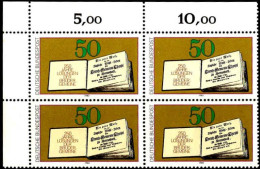 RFA Poste N** Yv: 900 Mi:1054 Losungen Der Brüder-Gemeine Bloc De 4 CdF - Unused Stamps