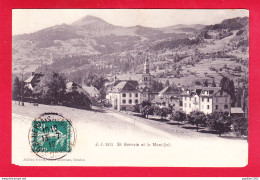 F-74-Saint Gervais-11P237, Vue Sur St Gervais Et Le Mont Joli, Cpa  - Saint-Gervais-les-Bains