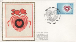 FDC Soie - Timbre N° 1992 - 1971-1980