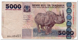 TANZANIA,5000 SHILINGI,2003,P.38,FINE - Tanzanie