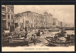 AK Salonique, Le Quai Constantin  - Grèce