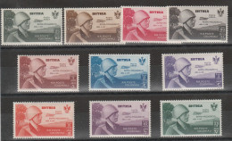 239 - Eritrea 1934 - Volo Roma-Mogadiscio N. 7/16. Cat. € 850,00. MNH - Erythrée