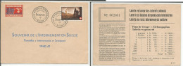 Internement Militaire En Suisse 1940, Enveloppe Et Vignette Militaire, Camp De Braunau (2031) - Dokumente