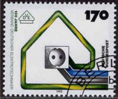 RFA Poste Obl Yv:1480 Mi:1648 100 Jahre Verband Deutscher Elektrotechniker (Beau Cachet Rond) - Gebraucht