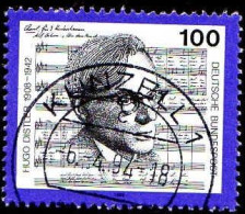 RFA Poste Obl Yv:1469 Mi:1637 Hugo Distler Compositeur (TB Cachet Rond) - Gebraucht