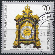 RFA Poste Obl Yv:1464 Mi:1632 Astronomisch-Geografische Stutzuhr (Beau Cachet Rond) - Gebruikt