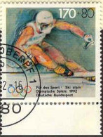 RFA Poste Obl Yv:1422 Mi:1595 Für Den Sport Olympische Spiele Ski Alpin Bord De Feuille (TB Cachet Rond) - Used Stamps