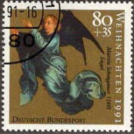 RFA Poste Obl Yv:1412 Mi:1580 Martin Schongauer Engel (Beau Cachet Rond) - Used Stamps