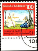 RFA Poste Obl Yv:1409 Mi:1577 Sorbische Sagen Mittagsfrau & Nochtenerin Bord De Feuille (TB Cachet Rond) - Used Stamps