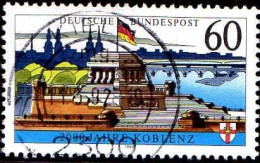RFA Poste Obl Yv:1415 Mi:1583y Koblenz Deutsches Eck (TB Cachet Rond) - Gebraucht