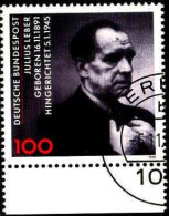 RFA Poste Obl Yv:1406 Mi:1574 Julius Leber Homme Politique Bord De Feuille (TB Cachet Rond) - Used Stamps