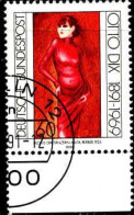 RFA Poste Obl Yv:1404 Mi:1572 Otto Dix Anita Berger Danseuse Bord De Feuille (TB Cachet Rond) - Used Stamps
