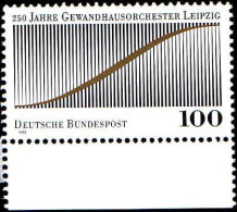 RFA Poste N** Yv:1486 Mi:1654 Gewandhausorchester Leipzig (Bord De Feuille) - Unused Stamps