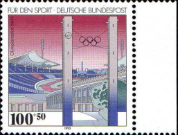RFA Poste N** Yv:1484 Mi:1652 Für Den Sport Olympiastadium Berlin Bord De Feuille - Ungebraucht