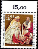 RFA Poste N** Yv:1472 Mi:1640 Weihnachten Naissance Du Christ Bord De Feuille - Unused Stamps