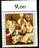 RFA Poste N** Yv:1471 Mi:1639 Weihnachten Naissance Du Christ Bord De Feuille - Unused Stamps