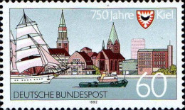 RFA Poste N** Yv:1425 Mi:1598 750 Jahre Kiel - Unused Stamps