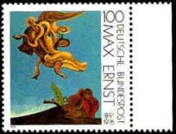 RFA Poste N** Yv:1401 Mi:1569 Max Ernst Peintre Bord De Feuille - Ungebraucht