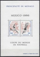 MONACO Block 33, Postfrisch **, Fußball-Weltmeisterschaft, Mexiko 1986 - Blocks & Sheetlets
