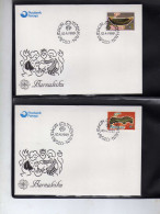 Iles Feroe -1989 -  2  FDC -    Jeux D'Enfants - Faroe Islands