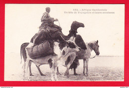 E-Sénégal-99P89  Un Trio De Voyageurs Et Leurs Montures, Un Cheval, Un Chameau, Une Vache, Cpa BE - Sénégal