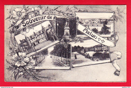 F-77-Melun-07P89 Souvenir De Melun, Petites Vues De La Ville, Cpa  - Melun