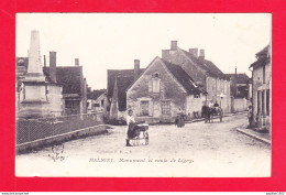 F-89-Maligny-02A95  Monument Et Route De Ligny, Animation, Cpa  - Sonstige & Ohne Zuordnung