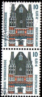 RFA Poste Obl Yv:1972 Mi:2139A Rathaus Wernigerode Paire (Beau Cachet Rond) - Gebraucht