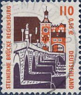RFA Poste Obl Yv:1973 Mi:2140A Steinerne Brücke Regensburg (Beau Cachet Rond) - Oblitérés